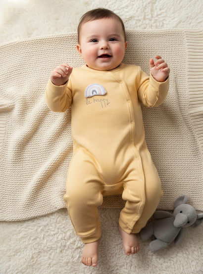 Pack of 3 Juniors Cotton Round Neck Long Sleeves Sleepsuit with Fun Print-baby-girls-clothing-nightwear-sleepsuits-image-3