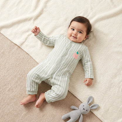 Pack of 3 Juniors Cotton Round Neck Long Sleeves Sleepsuit with Fun Print