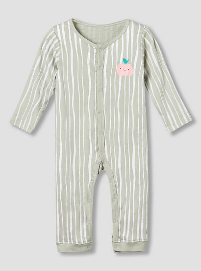 Pack of 3 Juniors Cotton Round Neck Long Sleeves Sleepsuit with Fun Print-baby-girls-clothing-nightwear-sleepsuits-image-5