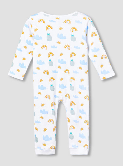 Pack of 3 Juniors Cotton Round Neck Long Sleeves Sleepsuit with Fun Print-baby-girls-clothing-nightwear-sleepsuits-image-8