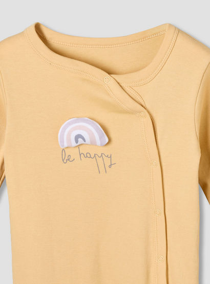 Pack of 3 Juniors Cotton Round Neck Long Sleeves Sleepsuit with Fun Print-baby-girls-clothing-nightwear-sleepsuits-image-10