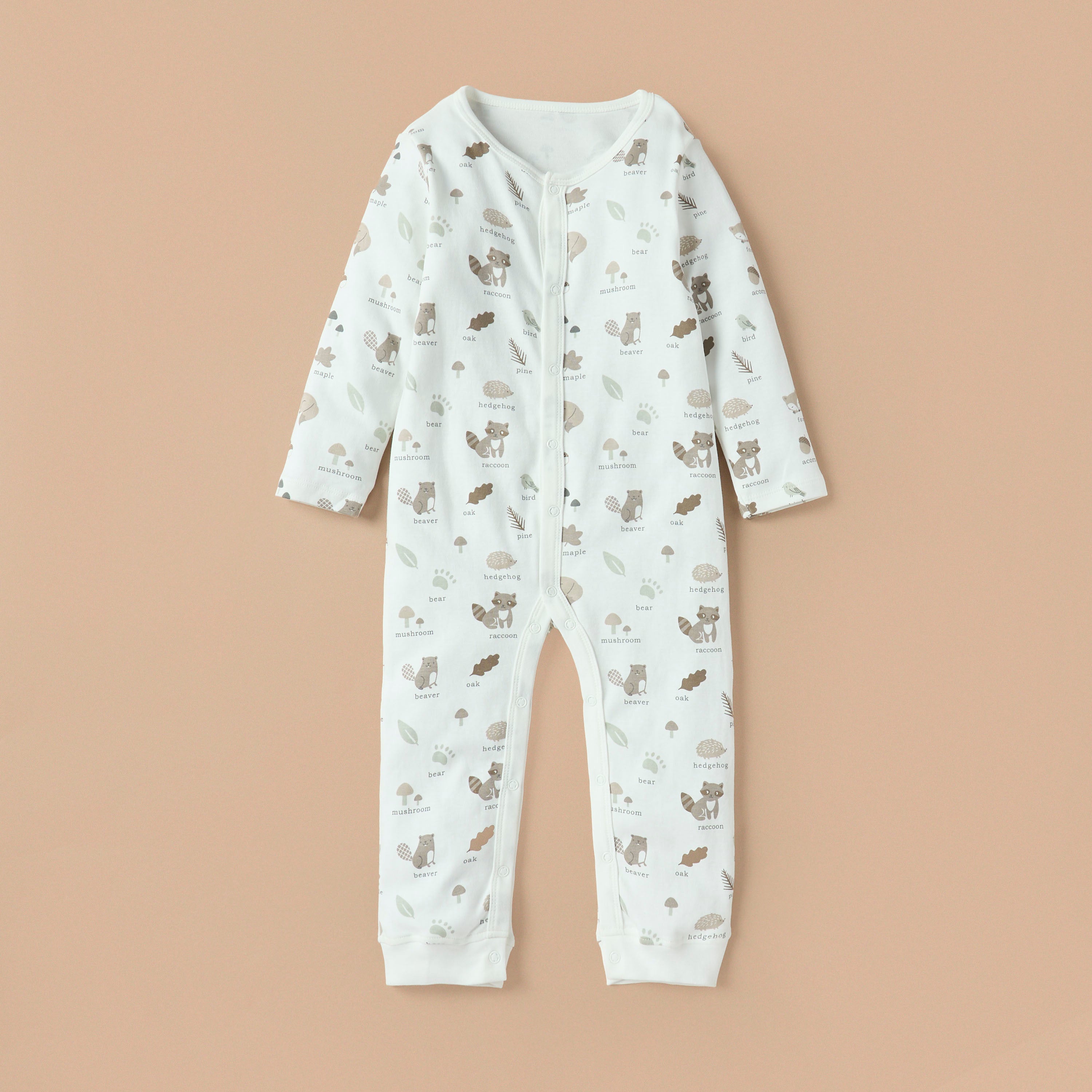 Juniors Printed Sleepsuit with Button Closure - Set of 3