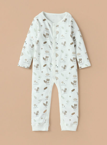 Juniors Printed Sleepsuit with Button Closure - Set of 3-promo_babyshop_Buy2for115_UAE130126-image-3