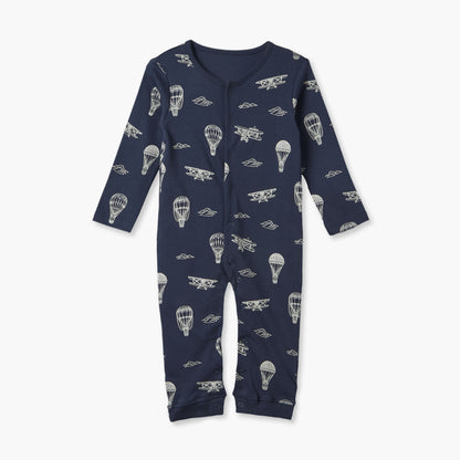 Pack of 3 Juniors Cotton Crew Neck Long Sleeves Sleepsuit with Hot Air Balloon Print