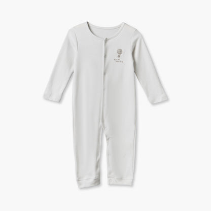 Pack of 3 Juniors Cotton Crew Neck Long Sleeves Sleepsuit with Hot Air Balloon Print