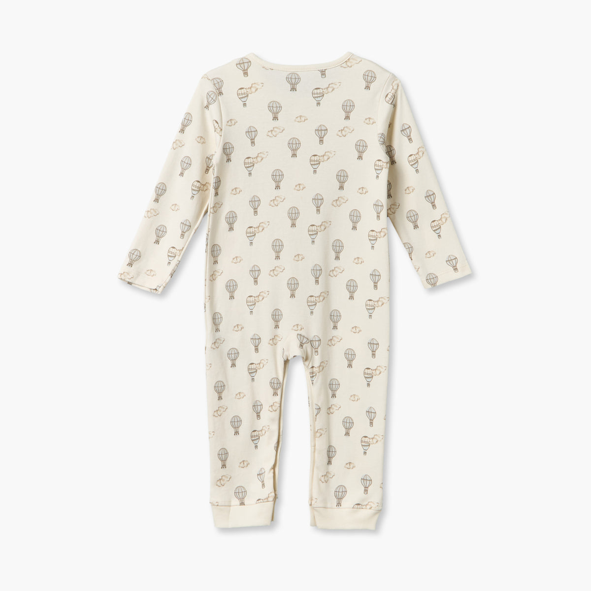 Pack of 3 Juniors Cotton Crew Neck Long Sleeves Sleepsuit with Hot Air Balloon Print
