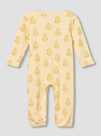 Pack of 3 Juniors Cotton Round Neck Long Sleeves Sleepsuit with Animal Print-baby-girls-clothing-nightwear-sleepsuits-image-6