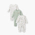 Pack of 3 Juniors Cotton Crew Neck Long Sleeves Sleepsuit with Construction Vehicle Print