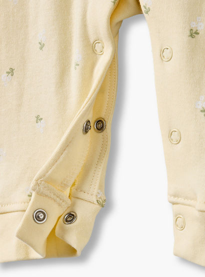 Pack of 3 Juniors Cotton Crew Neck Long Sleeves Sleepsuit with Floral Print-baby-girls-clothing-nightwear-sleepsuits-image-8
