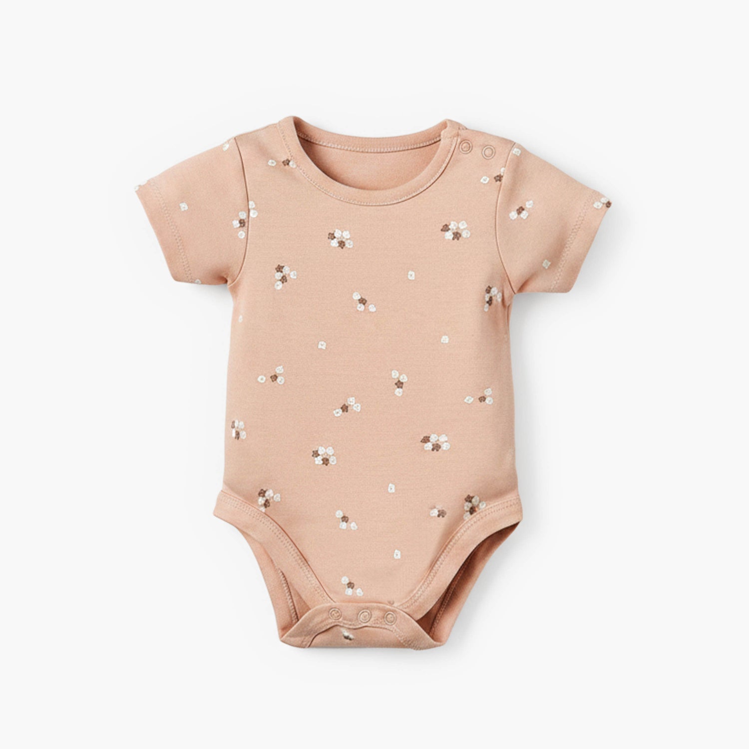 Pack of 5 Juniors Cotton Crew Neck Short Sleeves Bodysuit with Assorted Prints