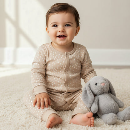 Pack of 3 Juniors Cotton Round Neck Long Sleeves Sleepsuit with Safari Print
