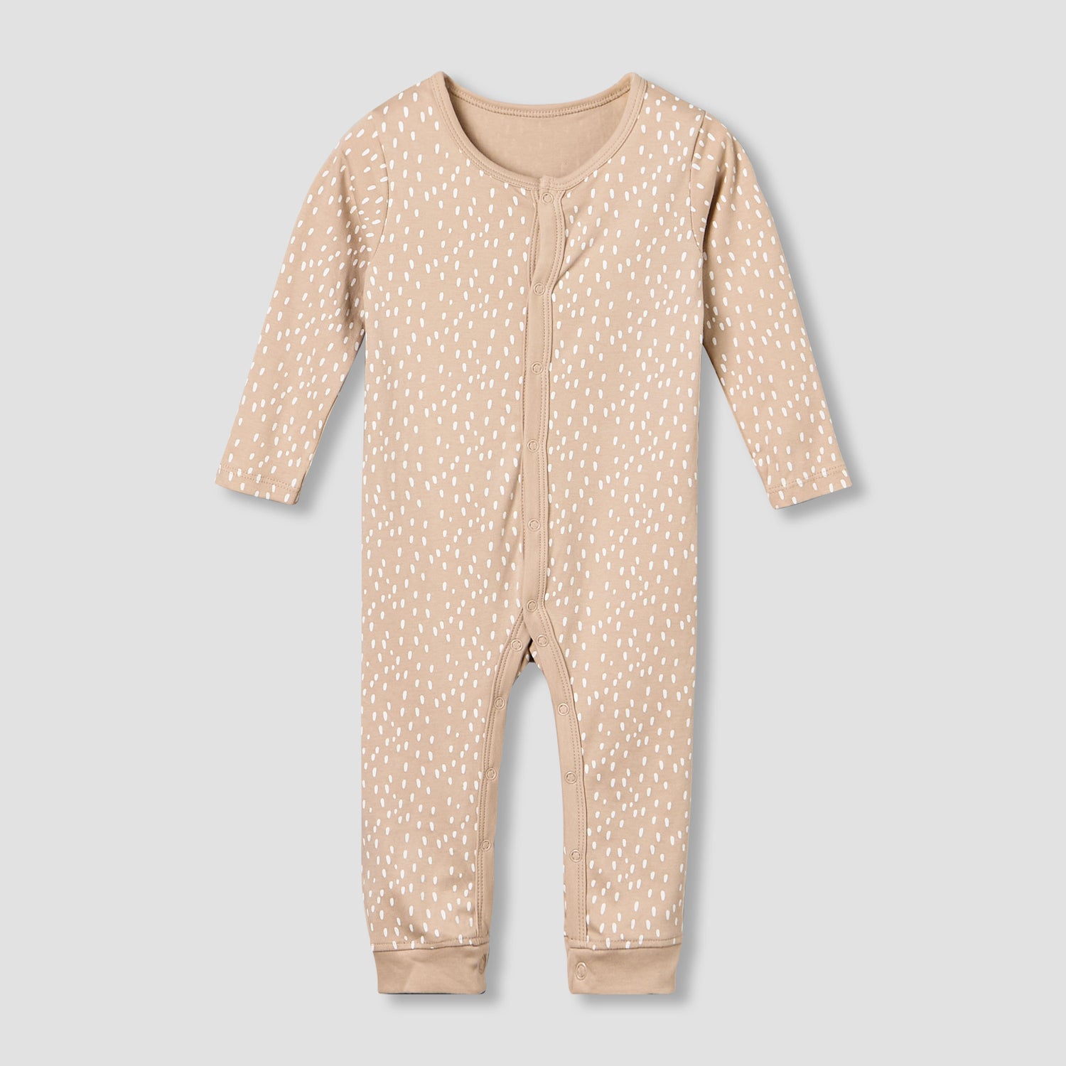 Pack of 3 Juniors Cotton Round Neck Long Sleeves Sleepsuit with Safari Print