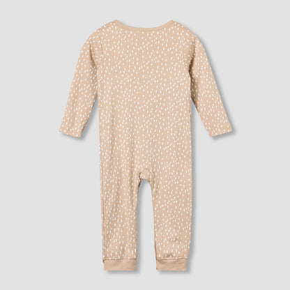 Pack of 3 Juniors Cotton Round Neck Long Sleeves Sleepsuit with Safari Print