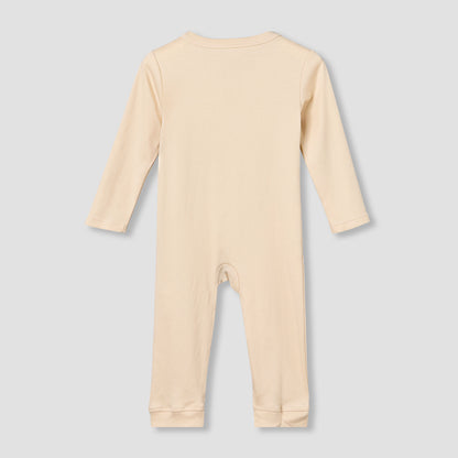 Pack of 3 Juniors Cotton Round Neck Long Sleeves Sleepsuit with Safari Print
