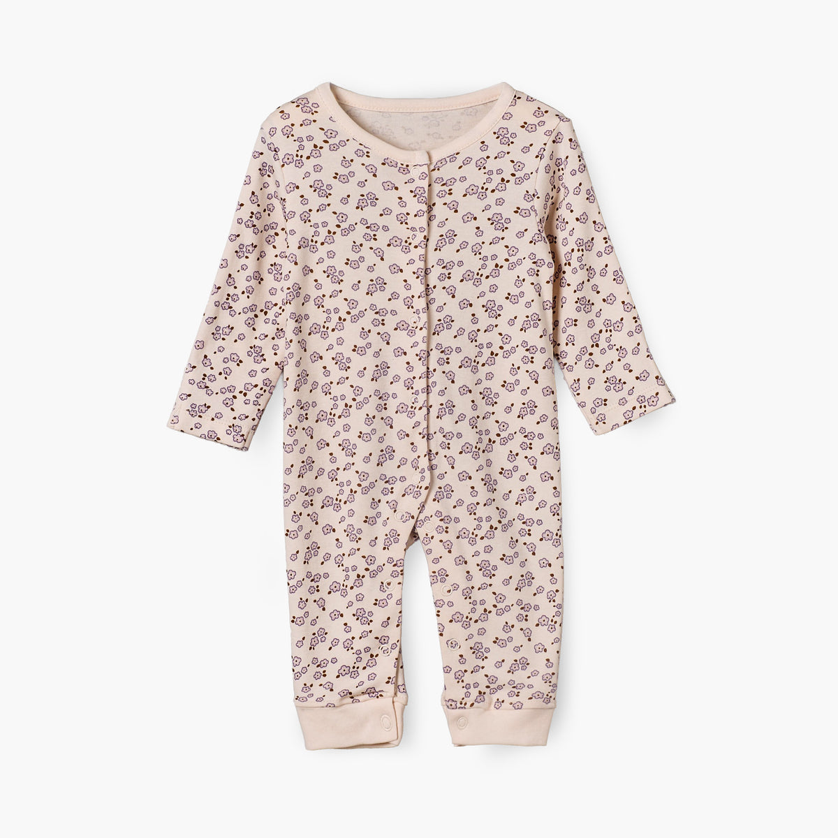 Pack of 3 Juniors Cotton Crew Neck Long Sleeves Sleepsuit with Fox Print