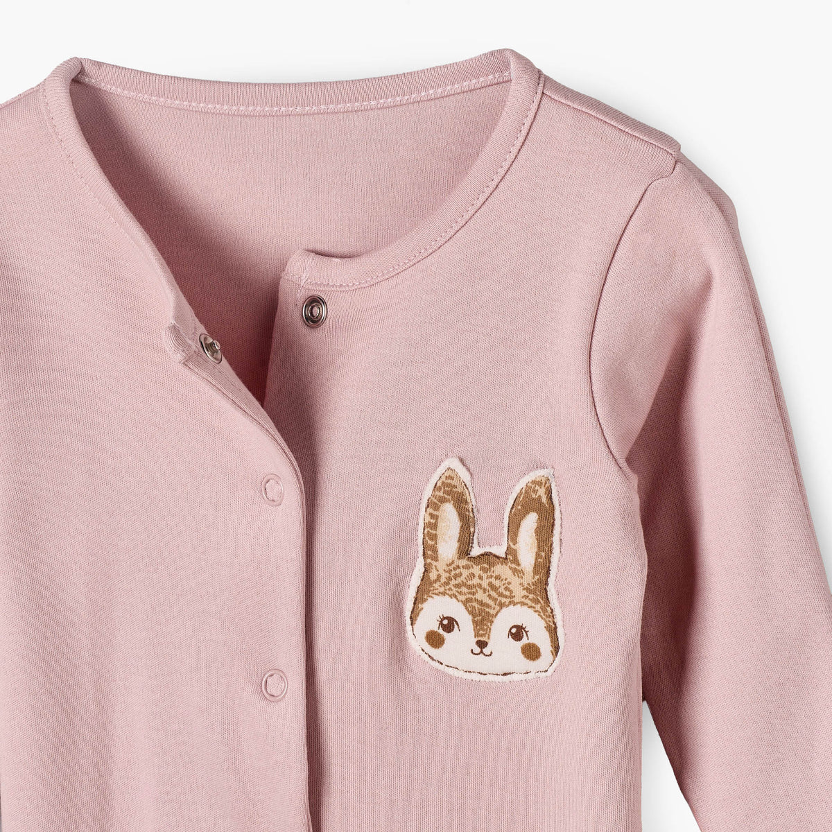 Pack of 3 Juniors Cotton Crew Neck Long Sleeves Sleepsuit with Fox Print