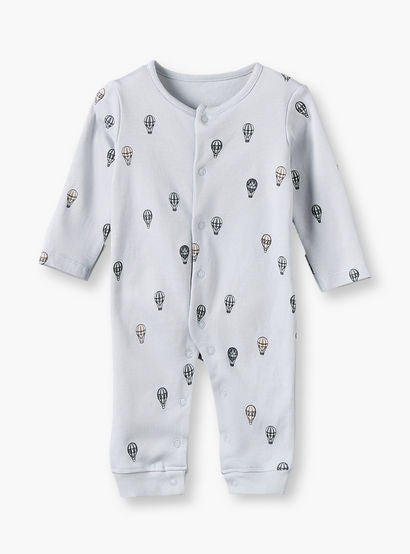 Pack of 3 Juniors Cotton Crew Neck Long Sleeves Sleepsuit with Hot Air Balloon Print-baby-boys-clothing-nightwear-sleepsuits-image-5