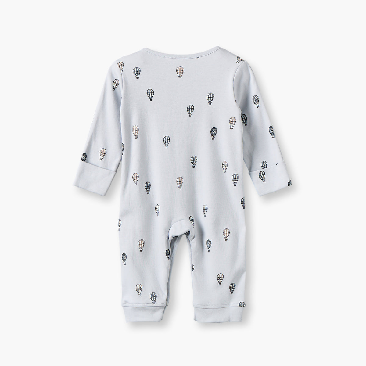 Pack of 3 Juniors Cotton Crew Neck Long Sleeves Sleepsuit with Hot Air Balloon Print