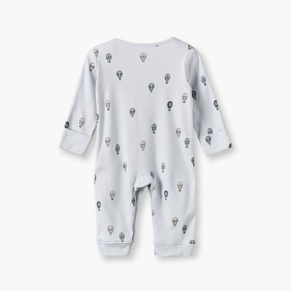 Pack of 3 Juniors Cotton Crew Neck Long Sleeves Sleepsuit with Hot Air Balloon Print