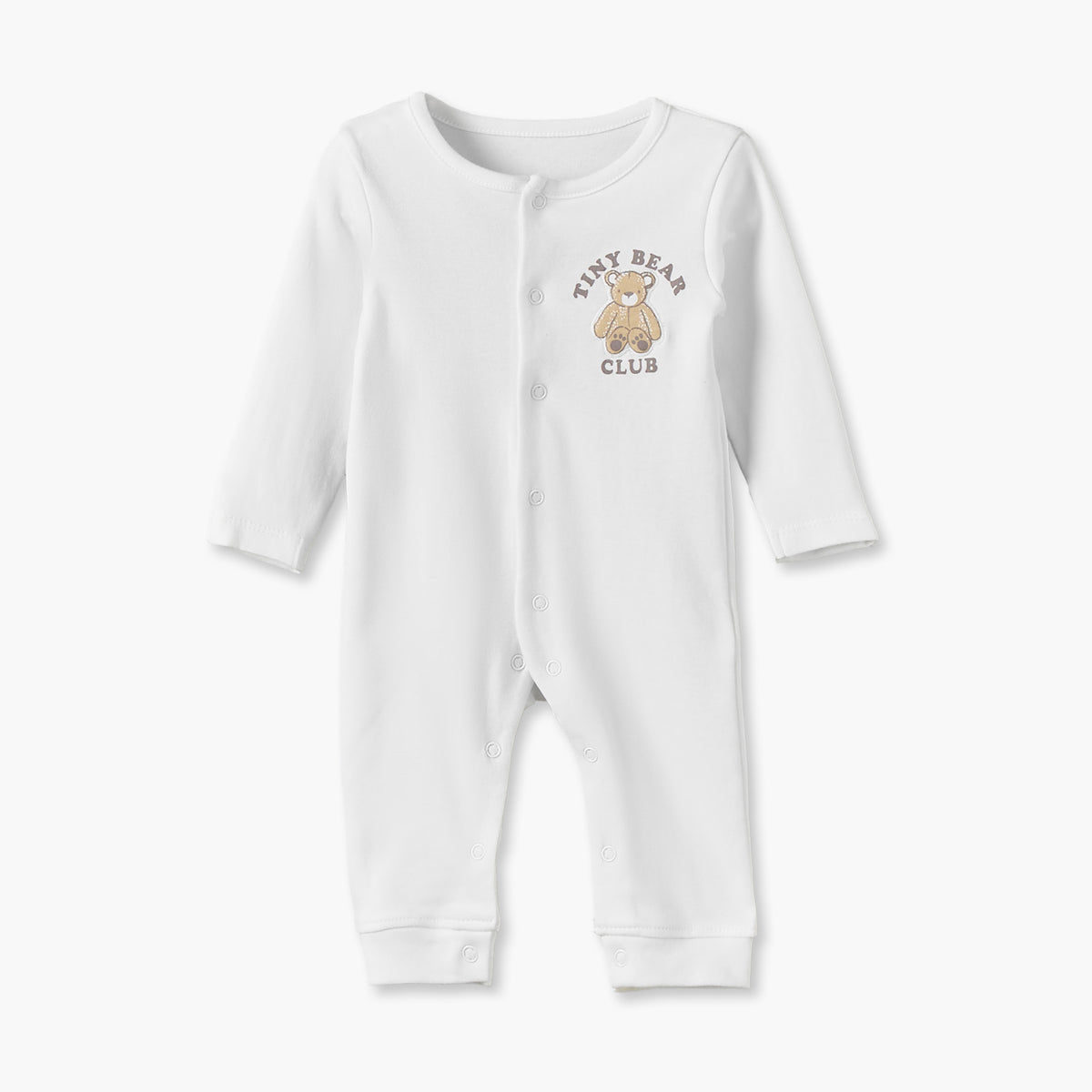 Pack of 3 Juniors Cotton Crew Neck Long Sleeves Sleepsuit with Assorted Print