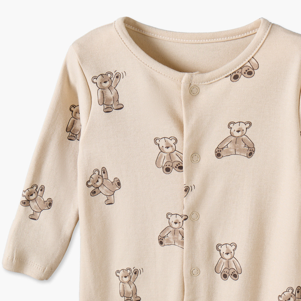 Pack of 3 Juniors Cotton Crew Neck Long Sleeves Sleepsuit with Assorted Print