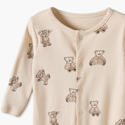 Pack of 3 Juniors Cotton Crew Neck Long Sleeves Sleepsuit with Assorted Print