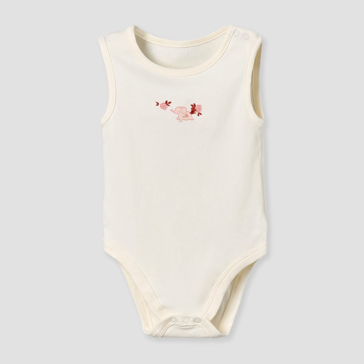 Pack of 5 Juniors Cotton Round Neck Sleeveless Bodysuit with Print