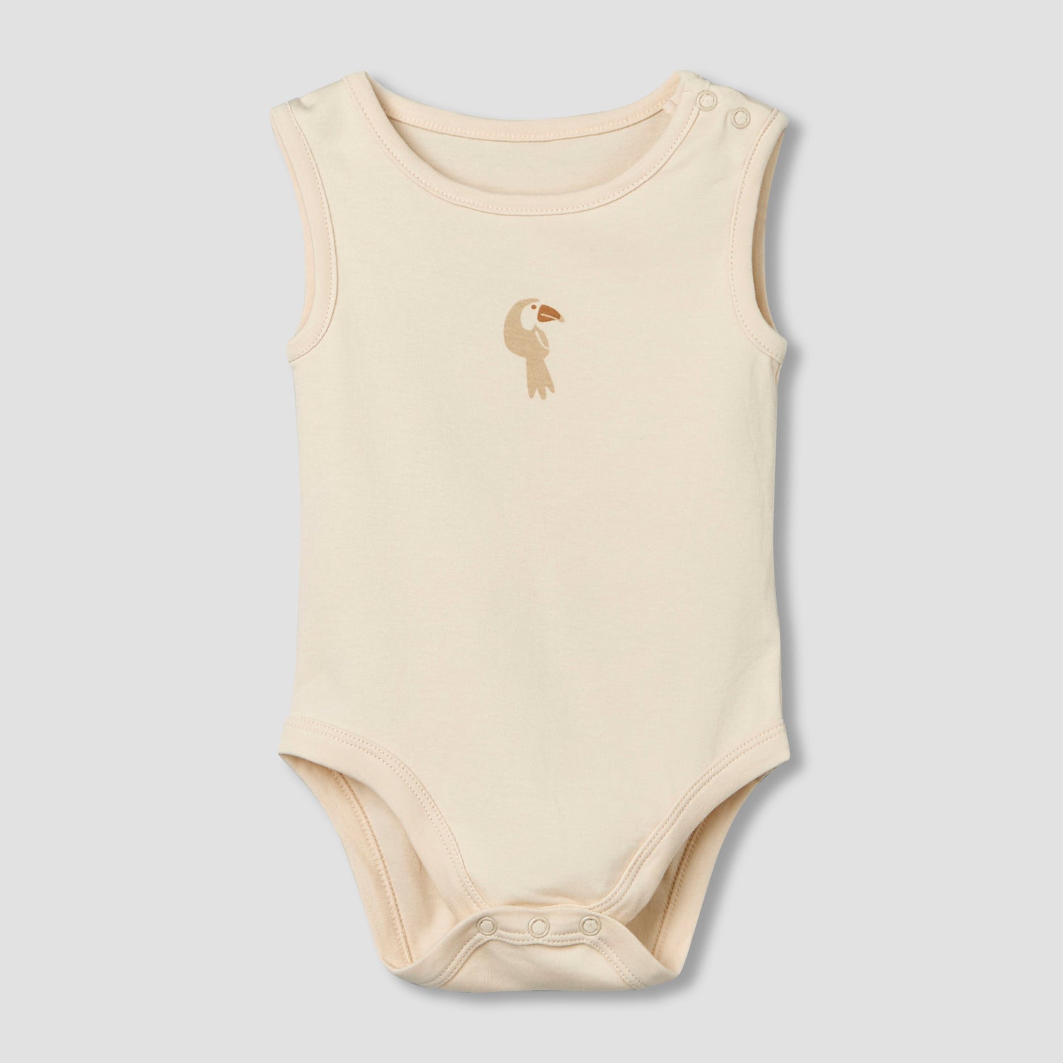 Pack of 5 Juniors Round Neck Sleeveless Bodysuit with Print
