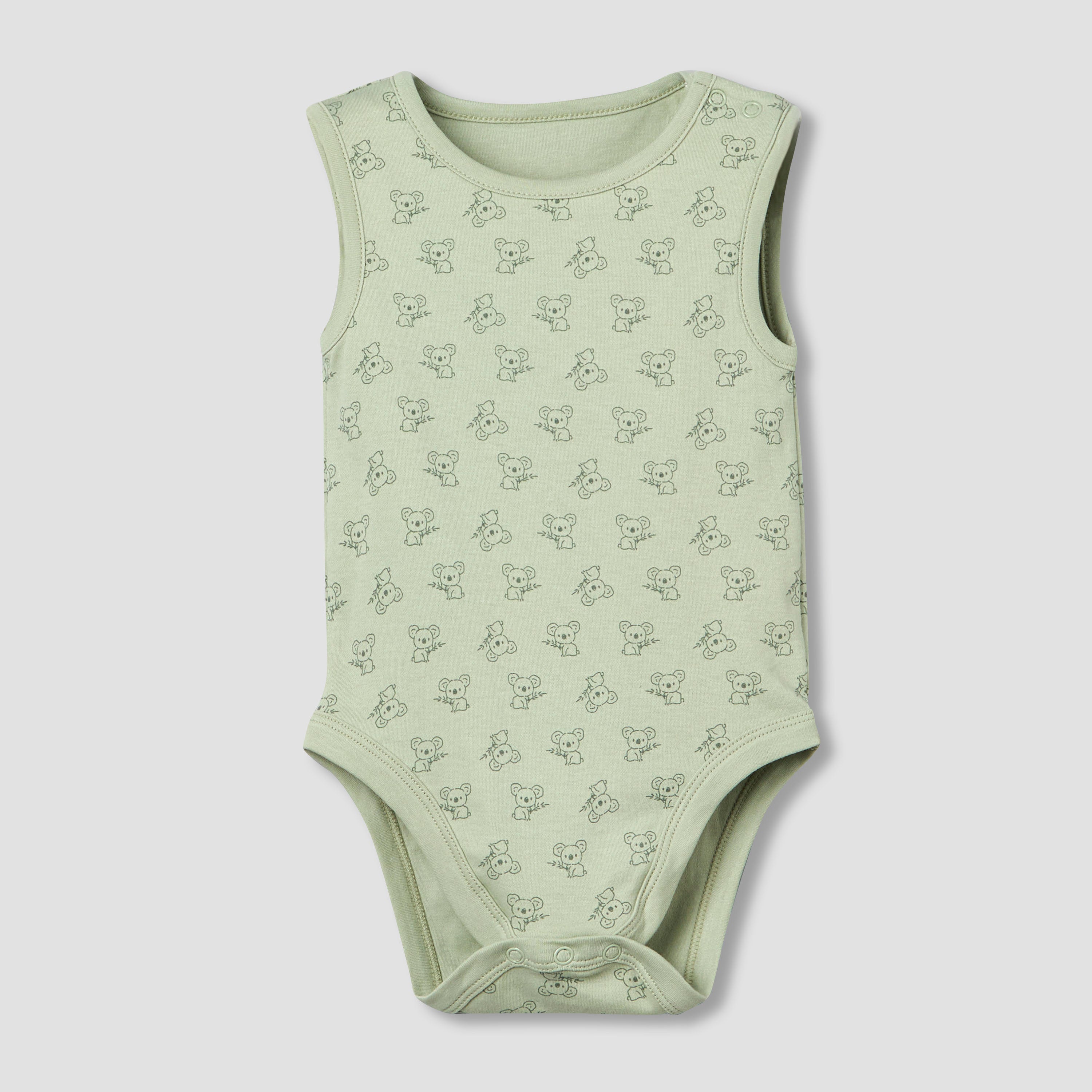 Pack of 5 Juniors Round Neck Sleeveless Bodysuit with Print