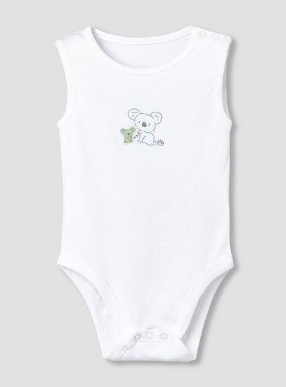 Pack of 5 Juniors Round Neck Sleeveless Bodysuit with Print-baby-boys-clothing-multipacks-image-5