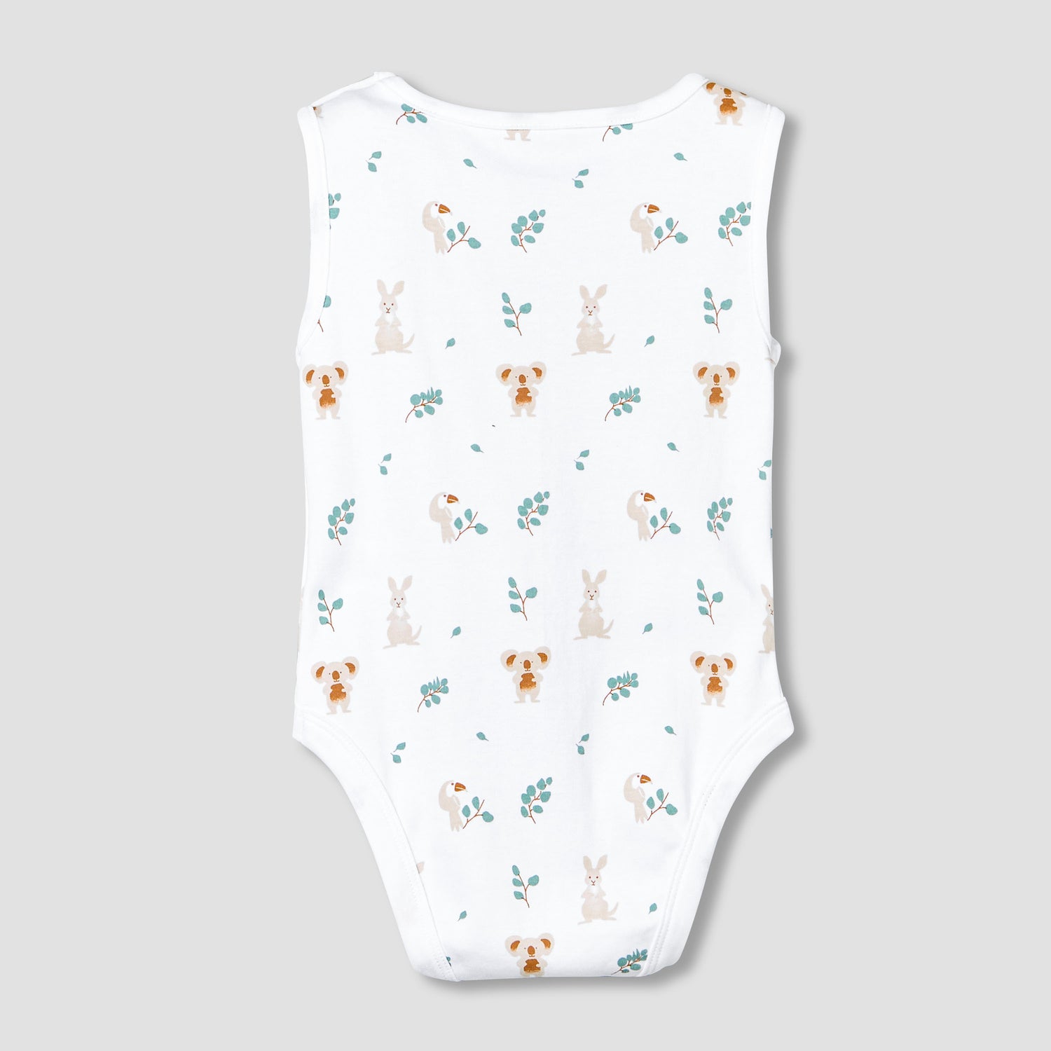 Pack of 5 Juniors Round Neck Sleeveless Bodysuit with Print