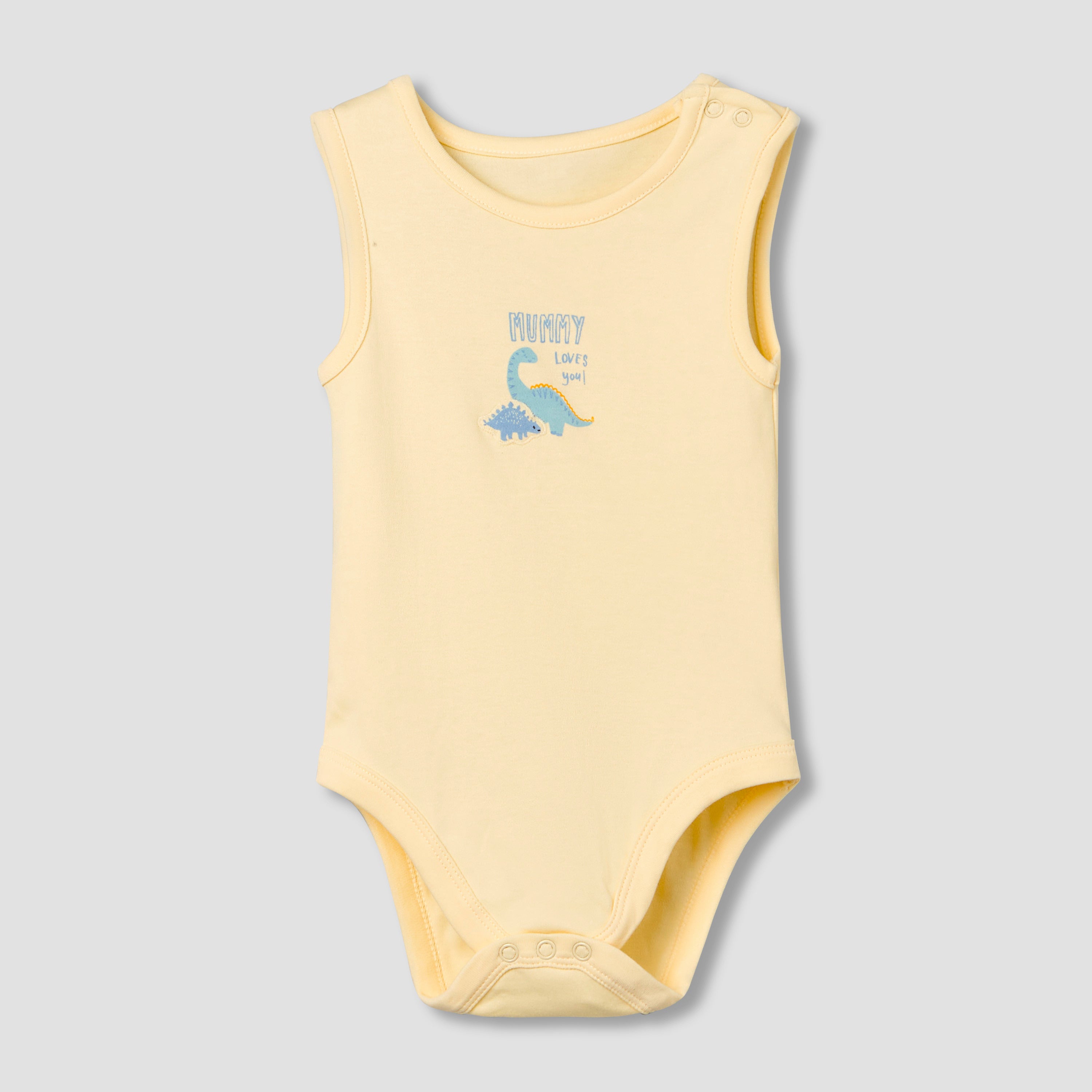 Pack of 5 Juniors Crew Neck Sleeveless Bodysuit with Print