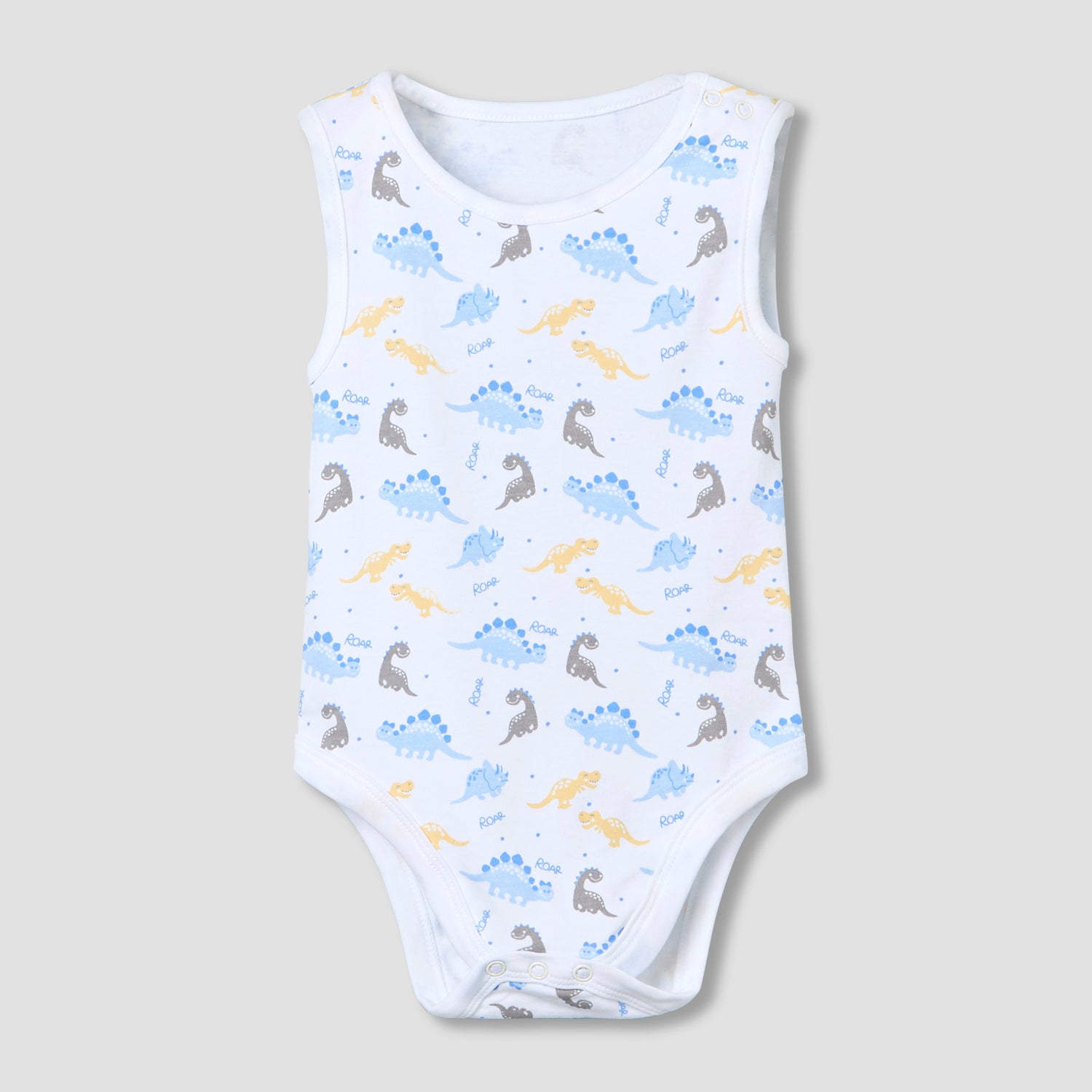 Pack of 5 Juniors Crew Neck Sleeveless Bodysuit with Print