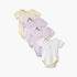 Pack of 4 Disney Cotton Round Neck Short Sleeves Bodysuit with Winnie the Pooh Print - Multicolour / 12-18 mths