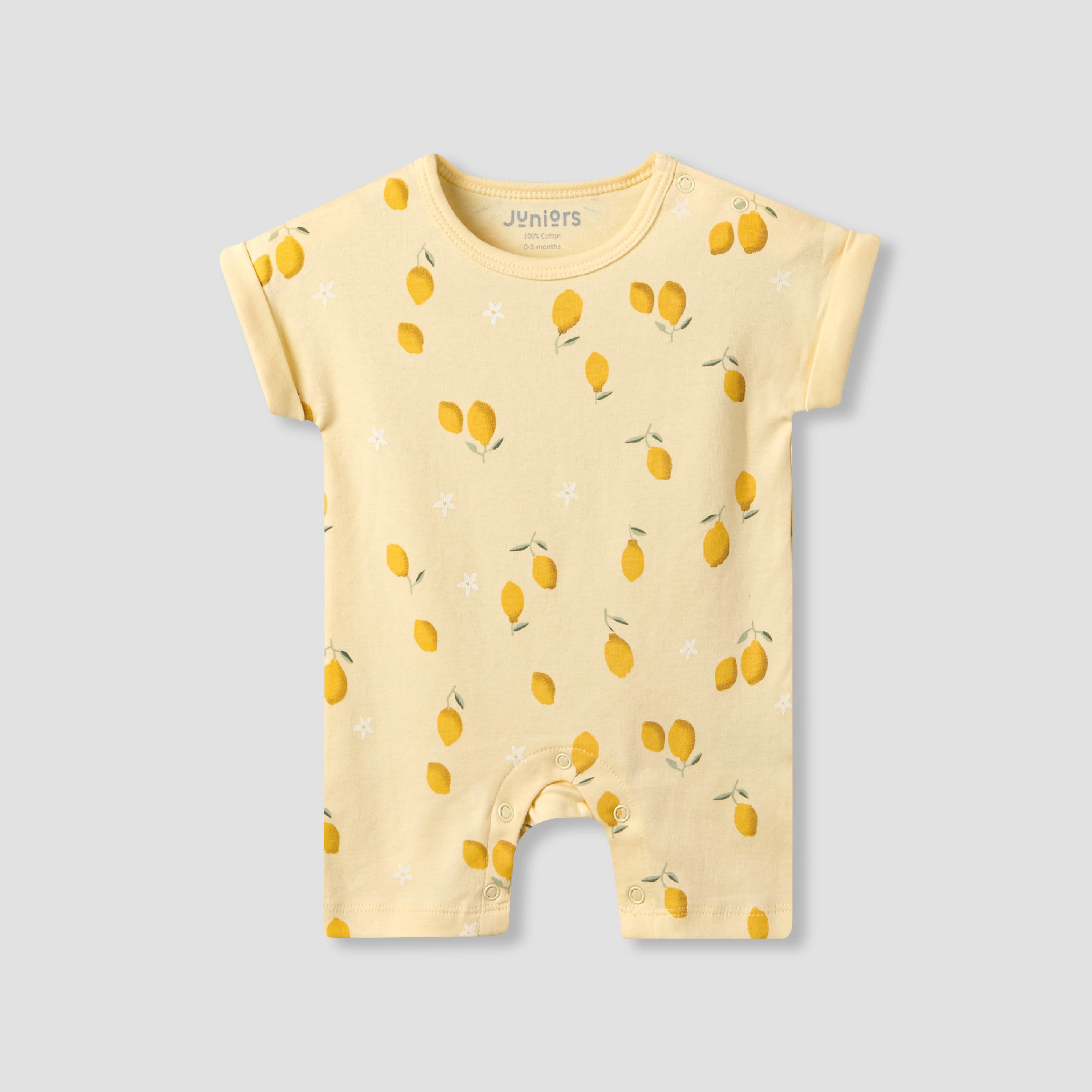 Pack of 3 Juniors Crew Neck Short Sleeves Romper with Assorted Print