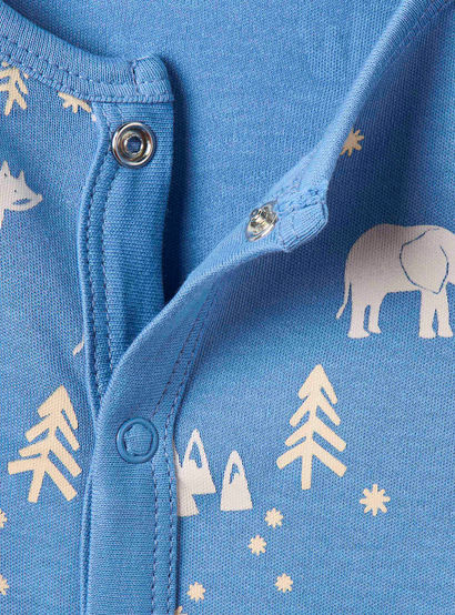 Juniors Assorted Sleepsuit with Long Sleeves and Button Closure - Set of 3-baby-boys-clothing-nightwear-sleepsuits-image-6