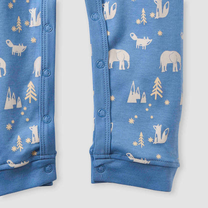 Juniors Assorted Sleepsuit with Long Sleeves and Button Closure - Set of 3