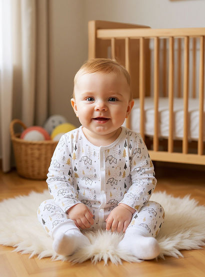 Juniors Assorted Sleepsuit with Long Sleeves and Button Closure - Set of 3-baby-boys-clothing-nightwear-sleepsuits-image-8