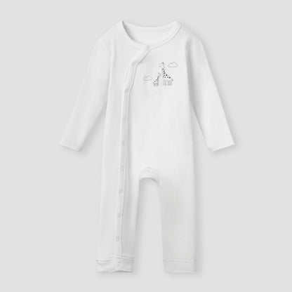 Juniors Assorted Sleepsuit with Long Sleeves and Button Closure - Set of 3