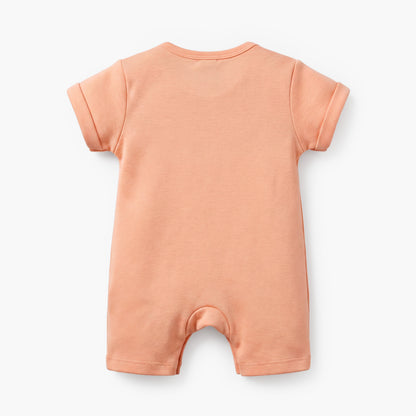 Pack of 3 Juniors Round Neck Short Sleeves Romper with Snap Button Closure