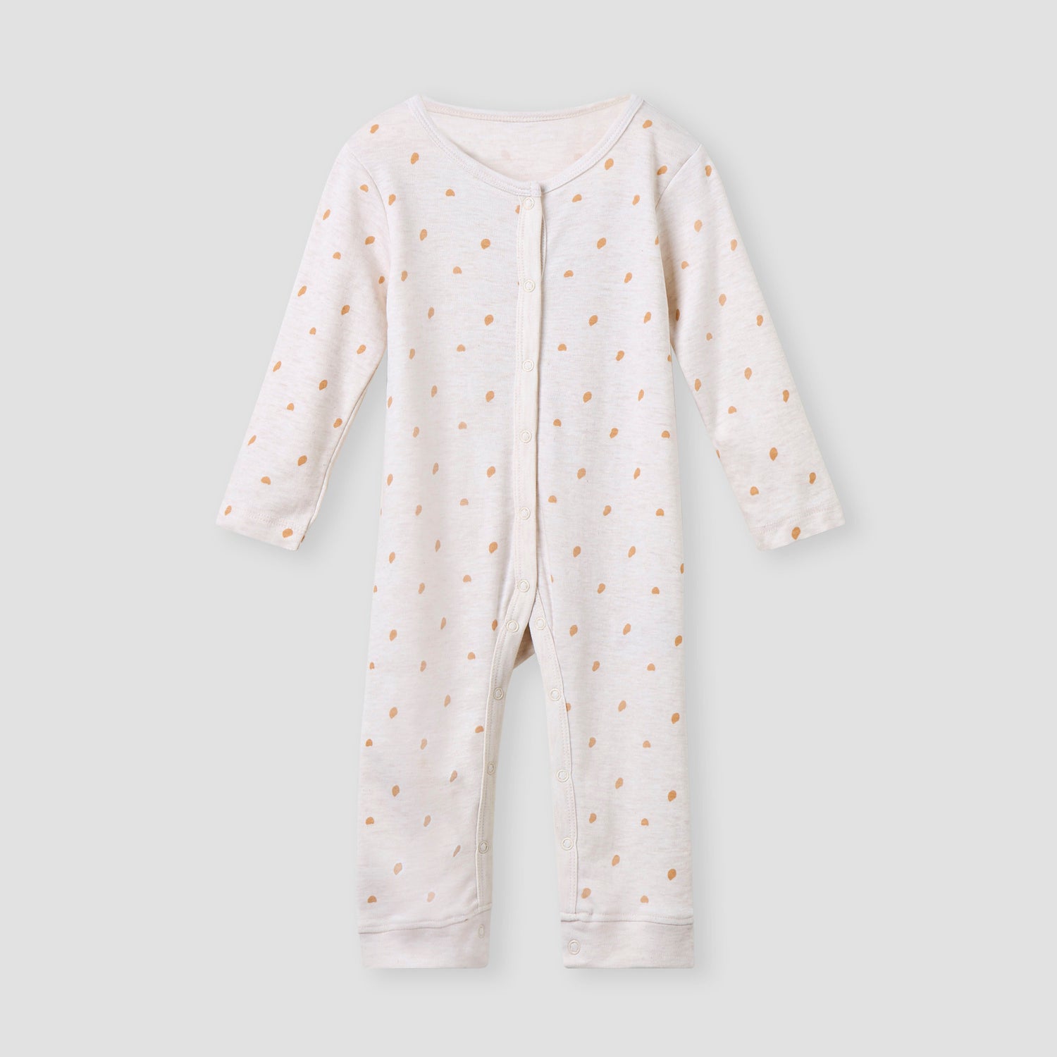 Juniors Printed Sleepsuit with Long Sleeves and Button Closure - Set of 3