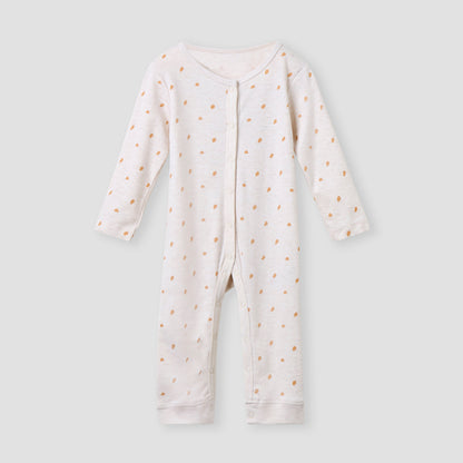 Juniors Printed Sleepsuit with Long Sleeves and Button Closure - Set of 3