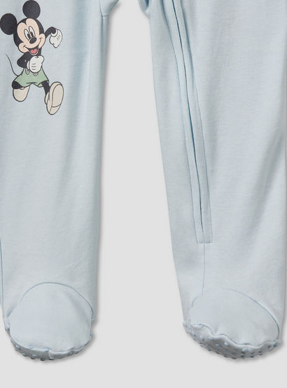 Pack of 3 Disney Cotton Mandarin Collar Long Sleeve Sleepsuit with Mickey Mouse Print-baby-boys-clothing-nightwear-sleepsuits-image-8