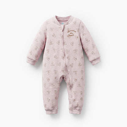 Pack of 3 Disney Cotton Mandarin Collar Long Sleeves Sleepsuit with Winnie the Pooh Print