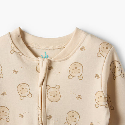 Pack of 3 Disney Cotton Mandarin Collar Long Sleeves Sleepsuit with Winnie the Pooh Print