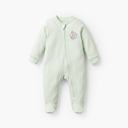 Pack of 3 Disney Cotton Mandarin Collar Long Sleeve Sleepsuit with Daisy Duck Print