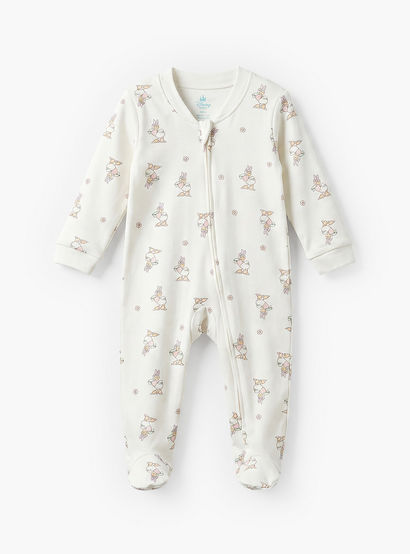 Pack of 3 Disney Cotton Mandarin Collar Long Sleeve Sleepsuit with Daisy Duck Print-baby-girls-clothing-nightwear-sleepsuits-image-4