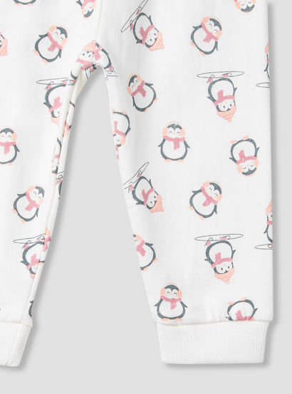 Juniors Pyjama Set with Penguin Applique - Cotton - Long Sleeves - Crew Neck-baby-girls-clothing-nightwear-pyjamasets-image-7