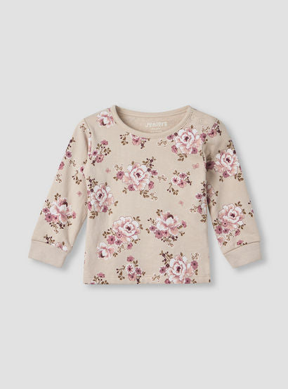 Juniors Pyjama Set with Floral Print - Cotton - Long Sleeves - Round Neck-baby-girls-clothing-nightwear-pyjamasets-image-2