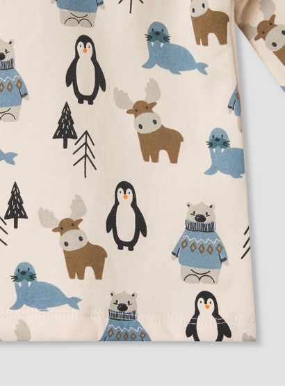 Juniors Pyjama Set with Arctic Animal Print - Cotton - Long Sleeves - Crew Neck-baby-boys-clothing-nightwear-pyjamasets-image-5